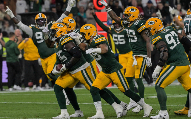 Jogadores do Green Bay Packers - (foto: Nelson Almeida/AFP)