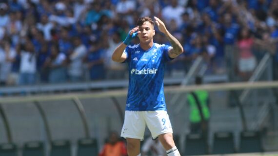 Kaio Jorge, centroavante do Cruzeiro (foto: Edésio Ferreira/EM/DA Press)