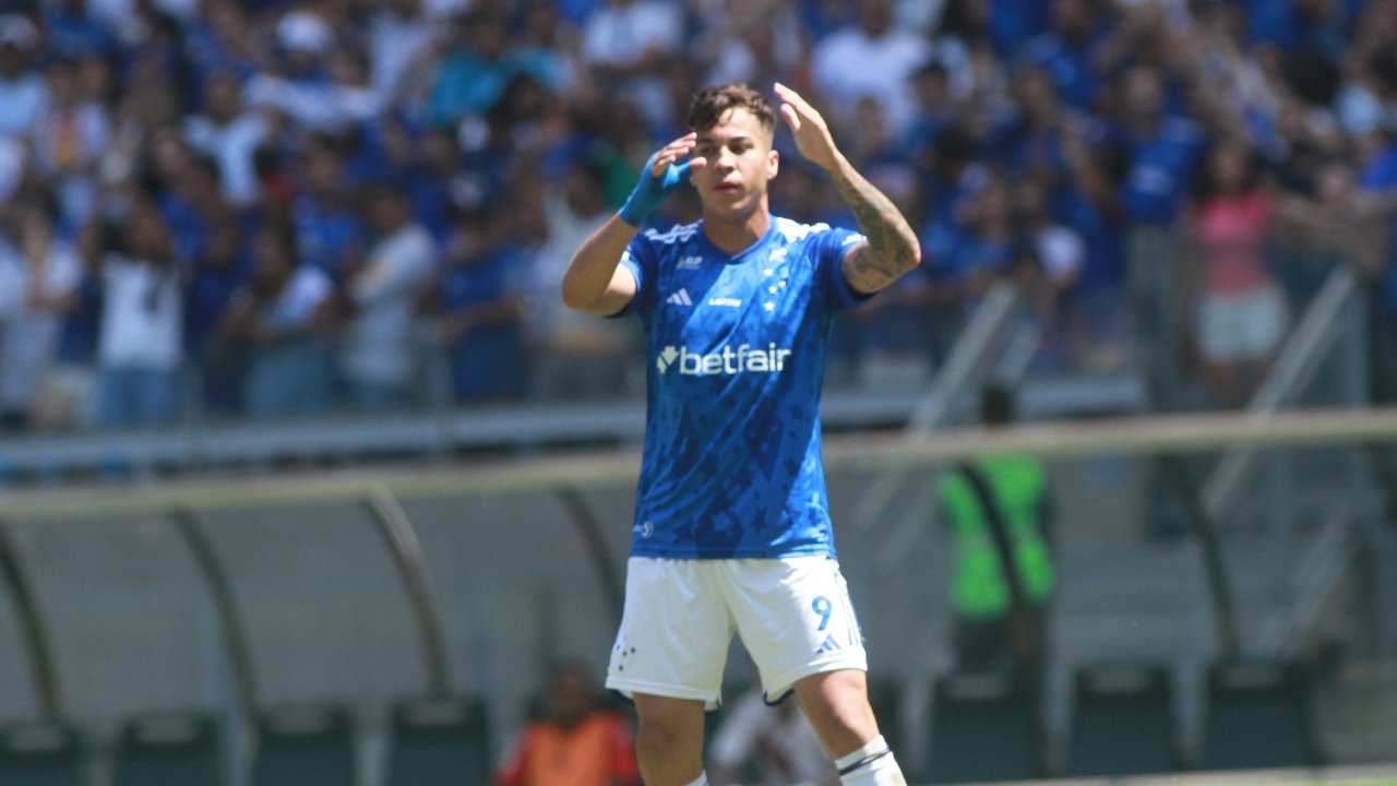 Kaio Jorge, centroavante do Cruzeiro (foto: Edésio Ferreira/EM/DA Press)