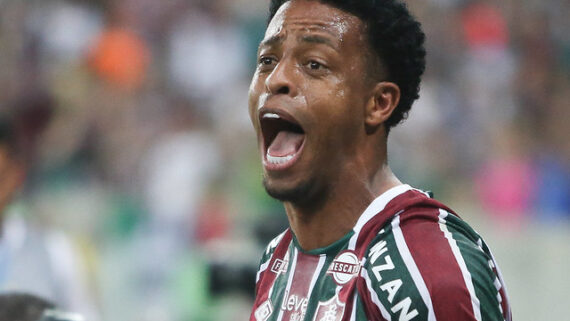 Keno grita em comemoração (foto: Marcelo Gonçalves/Fluminense)