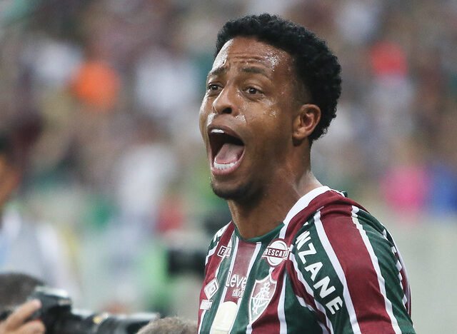 Keno grita em comemoração (foto: Marcelo Gonçalves/Fluminense)
