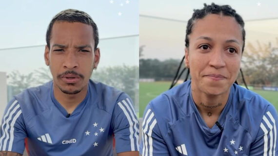 Matheus Pereira e Byanca Brasil, atletas do Cruzeiro (foto: Reprodução)