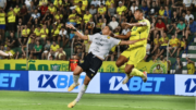 Jogadores de Mirassol e Amazonas pela Série B (foto: Marcos Freitas/Agência Mirassol)