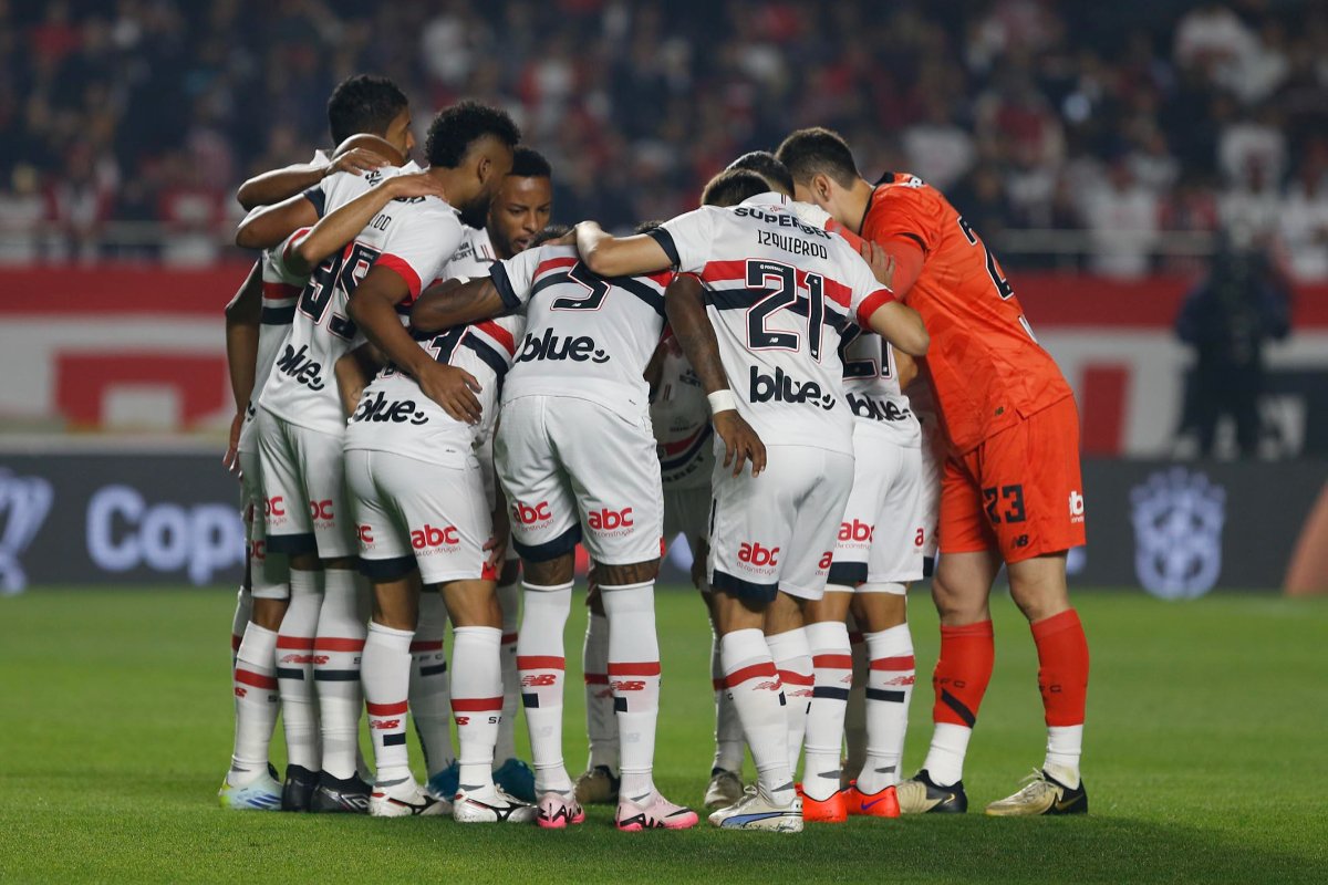 Jogadores do São Paulo (foto: Rubens Chiri / São Paulo FC)