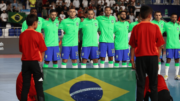 Jogadores da Seleção Brasileira Masculina de Futsal (foto: Leto Ribas/CBF)