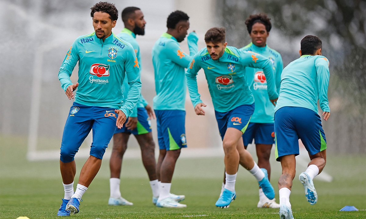 Treino da Seleção Brasileira no CT do Caju (foto: Rafael Ribeiro/CBF)