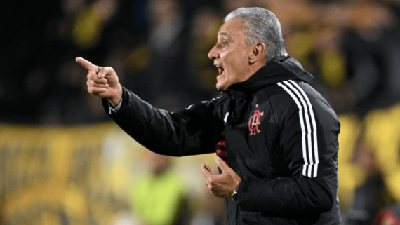 Tite, técnico do Flamengo (foto: Eitan Abramovich/AFP)