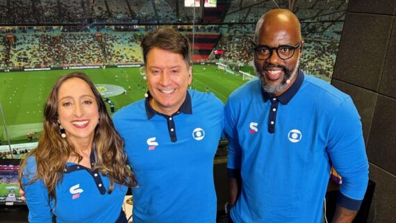 Renata Mendonça, Luiz Carlos Jr e Grafite, do SporTV (foto: Reprodução/Instagram)