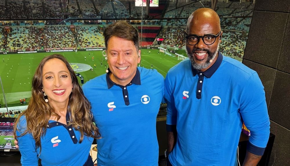 Renata Mendonça, Luiz Carlos Jr e Grafite, do SporTV (foto: Reprodução/Instagram)