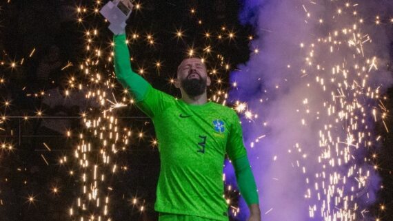 Willian foi eleito o melhor goleiro da Copa do Mundo de Futsal 2024 (foto: Leto Ribas/CBF)