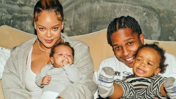 Casal e filhos (foto: Divulgação / Asap Rocky)