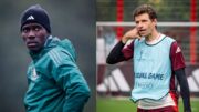 Jogadores em treino (foto: Divulgação / Aston Villa e Bayern de Munique)