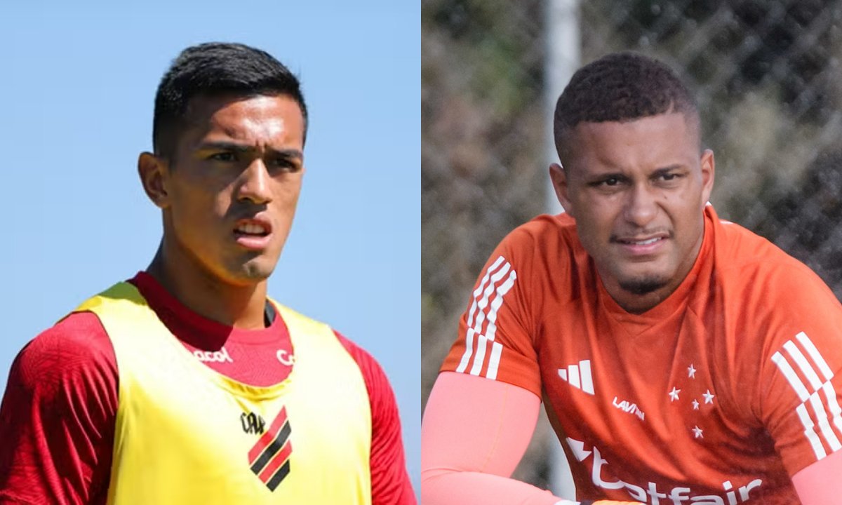 Cuello, do Athletico-PR, e Anderson, do Cruzeiro (foto: Montagem de José Tramontin/Athletico-PR e Gustavo Aleixo/Cruzeiro)