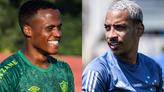 Jhon Arias, do Fluminense, e Matheus Pereira, do Cruzeiro (foto: Montagem de Marina Garcia/Fluminense e Gustavo Aleixo/Cruzeiro)