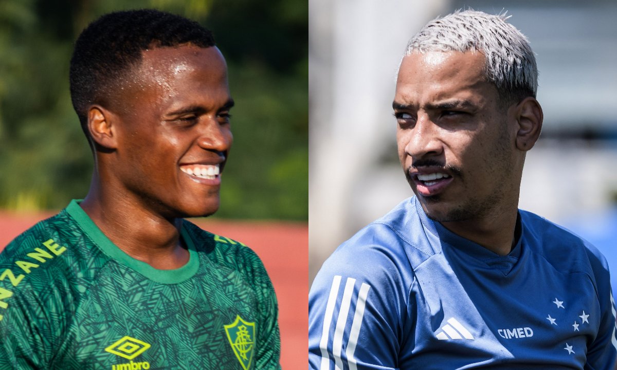 Jhon Arias, do Fluminense, e Matheus Pereira, do Cruzeiro (foto: Montagem de Marina Garcia/Fluminense e Gustavo Aleixo/Cruzeiro)