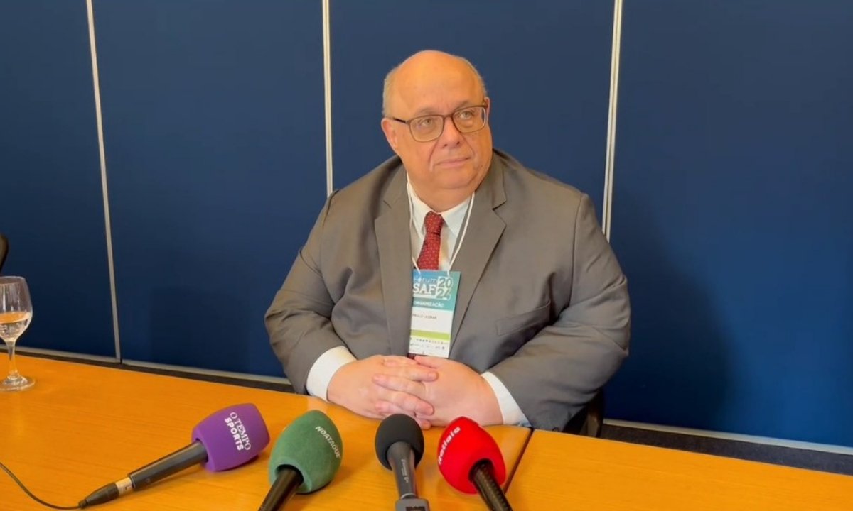 Paulo Lasmar no evento Fórum SAF (foto: Pedro Bueno/EM/No Ataque)