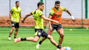 América durante treino (foto: Mourão Panda/América )