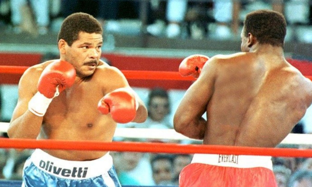 Maguila em lendária luta de boxe (foto: Instagram/Reprodução)