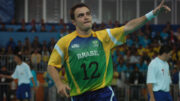 Falcão durante jogo de futsal do Brasil (foto: Emmanuel Pinheiro/Estado de Minas)