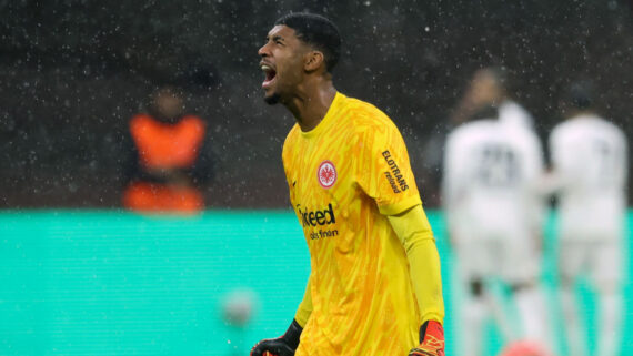 Kauã Santos, do Eintracht Frankfurt (foto: AFP)