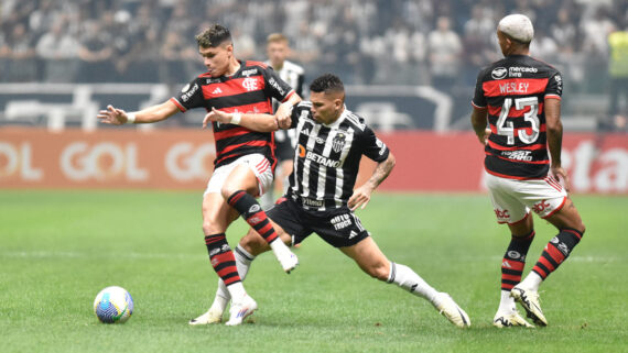 Jogo entre Atlético e Flamengo pelo Campeonato Brasileiro (foto: Ramon Lisboa/EM/D.A. Press)