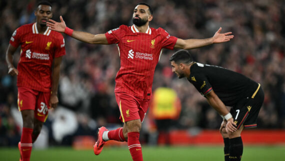 Salah em jogo da Champions (foto: AFP)