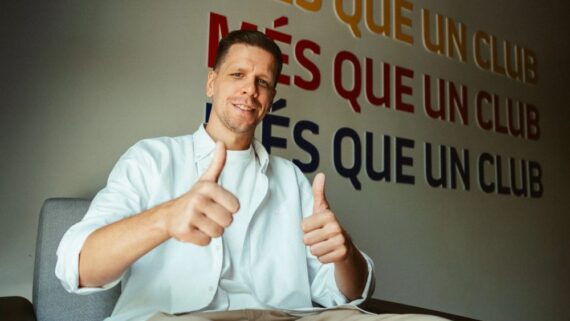 Szczesny, novo goleiro do Barcelona (foto: Divulgação/Barcelona)