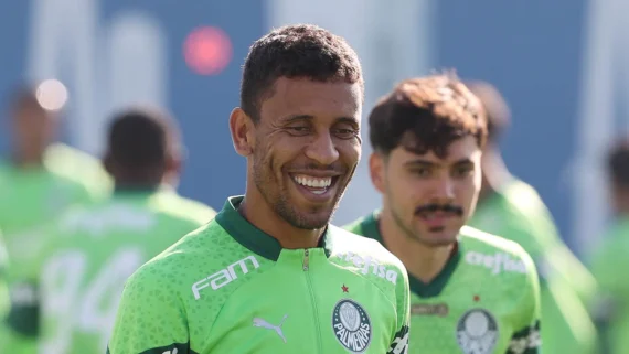 Marcos Rocha sorrindo (foto: Cesar Greco/Palmeiras))