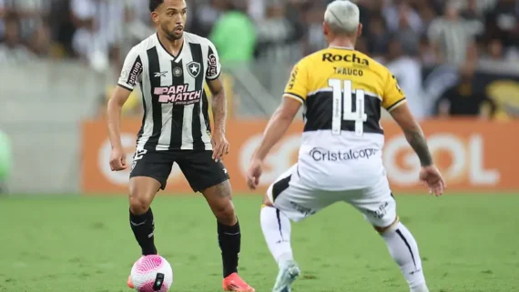 Botafogo e Criciúma empataram por 1 a 1 (foto: Vítor Silva/Botafogo)