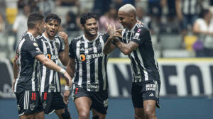 O Atlético venceu o Grêmio, por 2 a 1, em jogo atrasado da sexta rodada do Brasileirão, na noite desta quarta-feira, na Arena MRV. Veja como o Jogada10 avaliou o desempenho do Galo. Foto: Pedro Souza / Atlético - Crédito: 