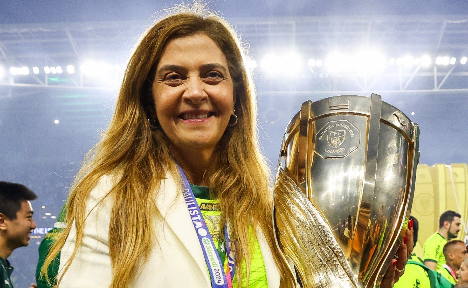 Leila Pereira, presidente do Palmeiras (foto: Fabio Menotti/Palmeiras)