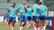 Matheus Pereira, do Cruzeiro, treinando com a Seleção Brasileira (foto: Rafael Ribeiro/CBF)