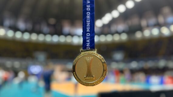 Medalha do Campeonato Mineiro Masculino de Vôlei (foto: Pedro Bueno/No Ataque/E.M/D.A Press)