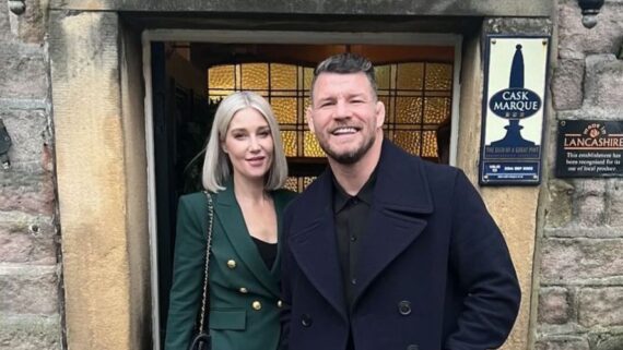 Michael Bisping ao lado da esposa (foto: Reprodução)