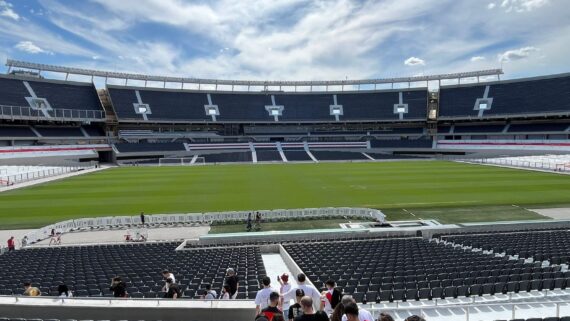 Monumental de Núñez, palco da partida entre River Plate e Atlético, pelo jogo de volta da semifinal da Copa Libertadores (foto: Lucas Bretas/No Ataque)