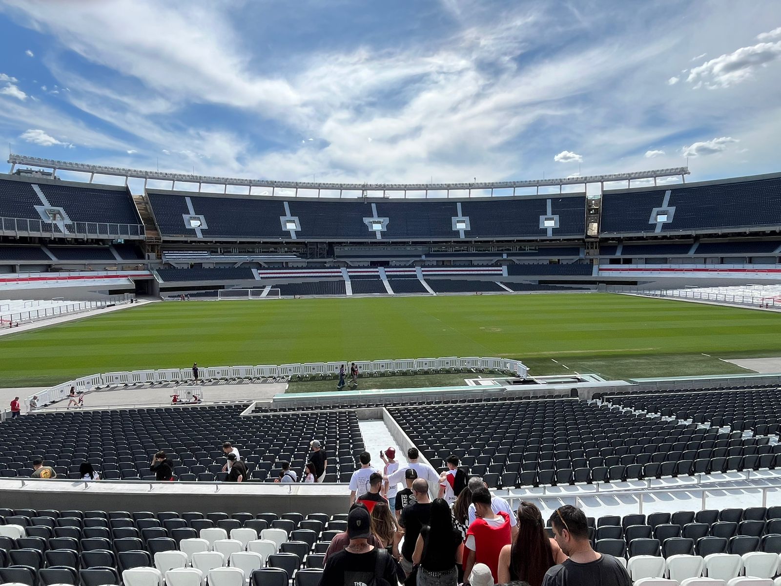 Monumental de Núñez, palco da partida entre River Plate e Atlético, pelo jogo de volta da semifinal da Copa Libertadores