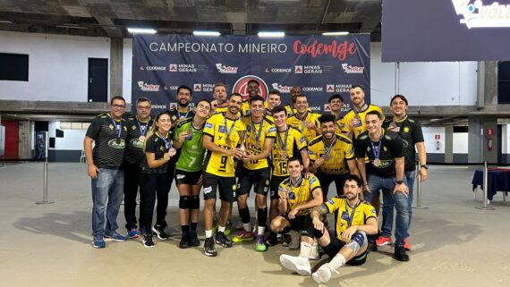 Praia Clube ficou com o terceiro lugar no Mineiro Masculino de Vôlei (foto: Sofia Cunha/No Ataque/E.M D.A Press)