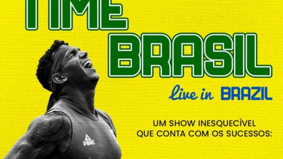 Time Brasil adaptou capa da turnê de Bruno Mars com Isaquias Queiroz, prata em Paris 2024 (foto: COB/Reprodução)