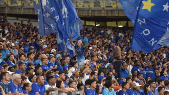 Torcida do Cruzeiro em jogo no Mineirão (foto: Ramon Lisboa/EM D.A Press)