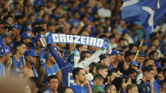 Torcida do Cruzeiro em jogo no Mineirão (foto: Alexandre Guzanshe/EM/D.A.Press)