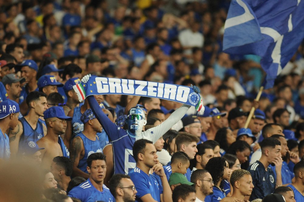 Torcida do Cruzeiro em jogo no Mineirão (foto: Alexandre Guzanshe/EM/D.A.Press)