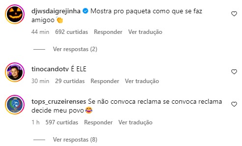 Torcedores do Cruzeiro reagem à convocação de Matheus Pereira