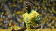 Luiz Henrique celebrando gol pelo Brasil (foto: NELSON ALMEIDA / AFP

)