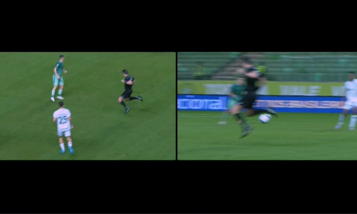 Goiás teve gol anulado contra o América por motivo inusitado (foto: Reprodução/SporTV)