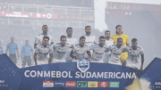 Jogadores do Cruzeiro na Copa Sul-Americana (foto: Gustavo Aleixo/Cruzeiro)