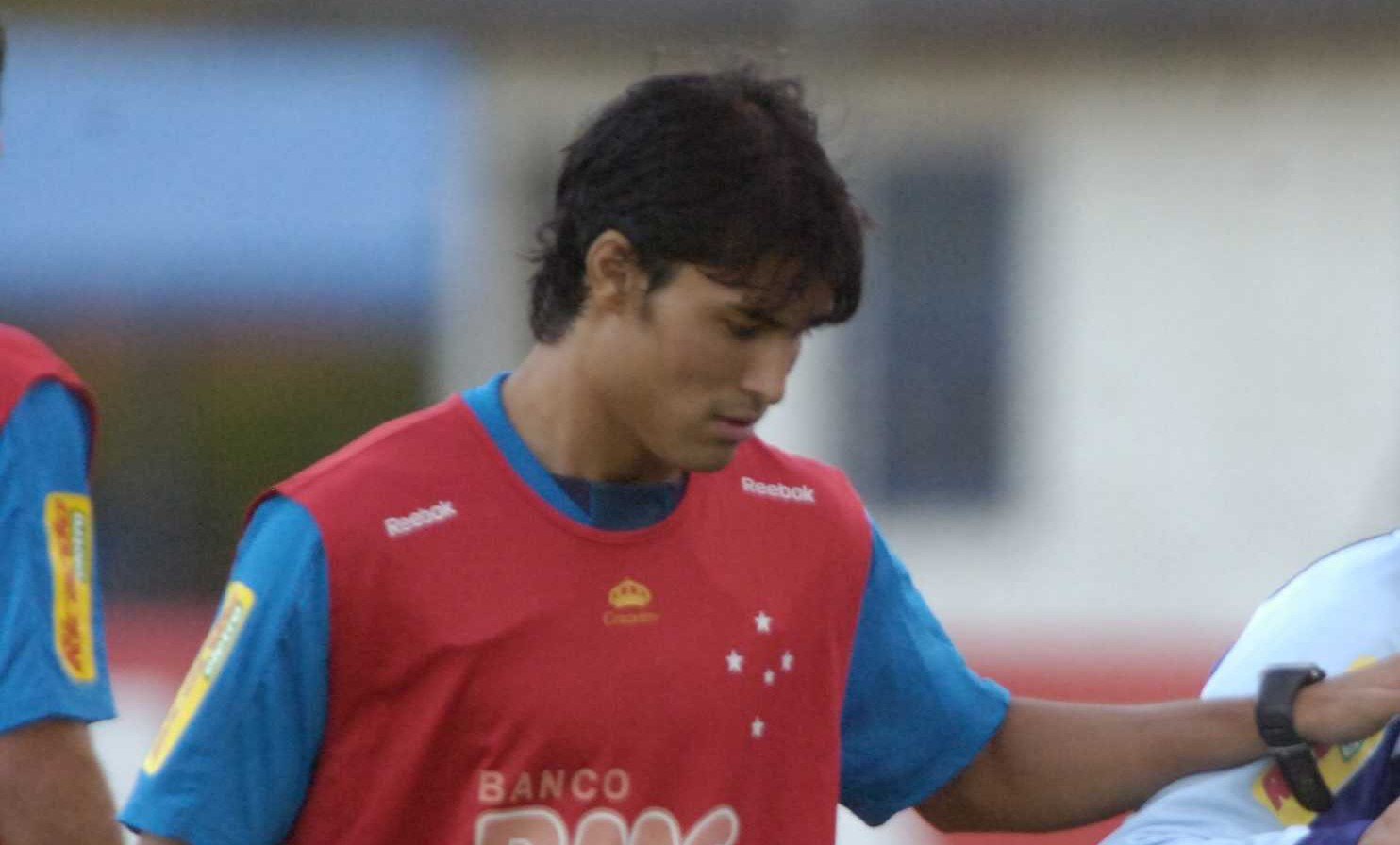 Pedro Ken em treino pelo Cruzeiro (foto: Paulo Filgueiras/EM/D.A Press.)