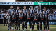 Jogadores do Athletic antes de jogo pela Série C (foto: Divulgação / Athletic )