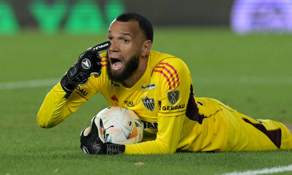 Everson durante River x Atlético na Libertadores (foto: JUAN MABROMATA / AFP)