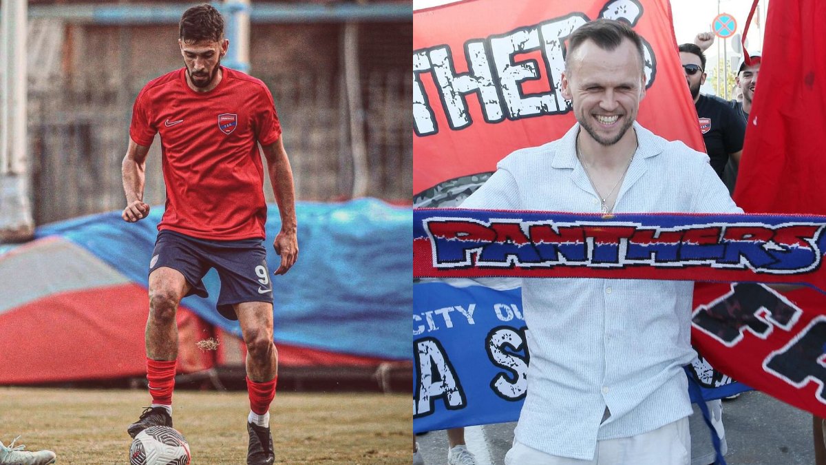 Felipe Felício, cria do Galo, e Cheryshev, ex-joia do Real Madrid, chegaram ao Panionios com status de reforços de peso (foto: Divulgação/Panionios)