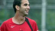 Léo Medeiros durante treino do Flamengo em 2006 (foto: Alexandre Cassiano/Agência O Globo)